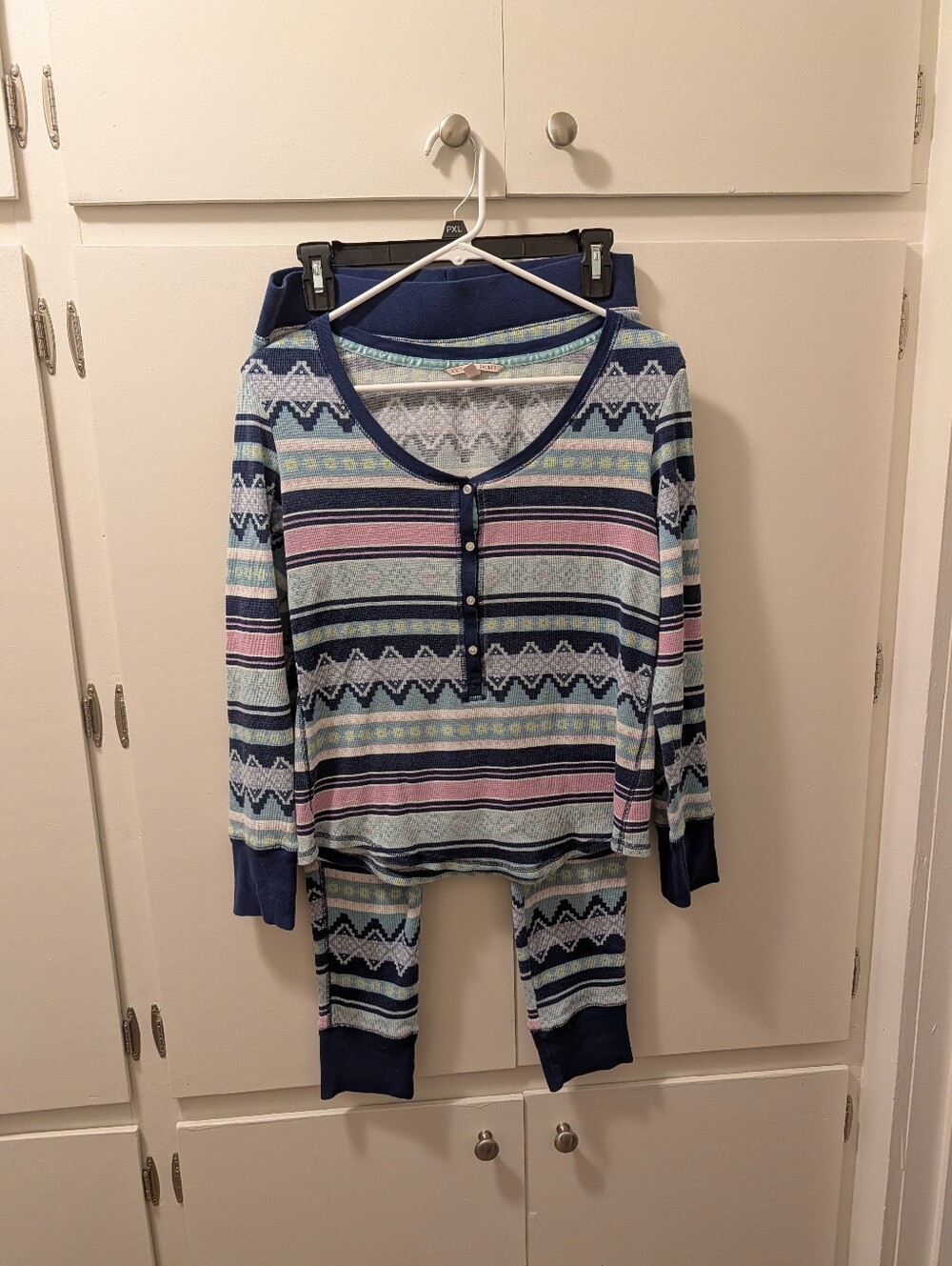 Victoria's Secret Thermal Henley PJ Set, Medium